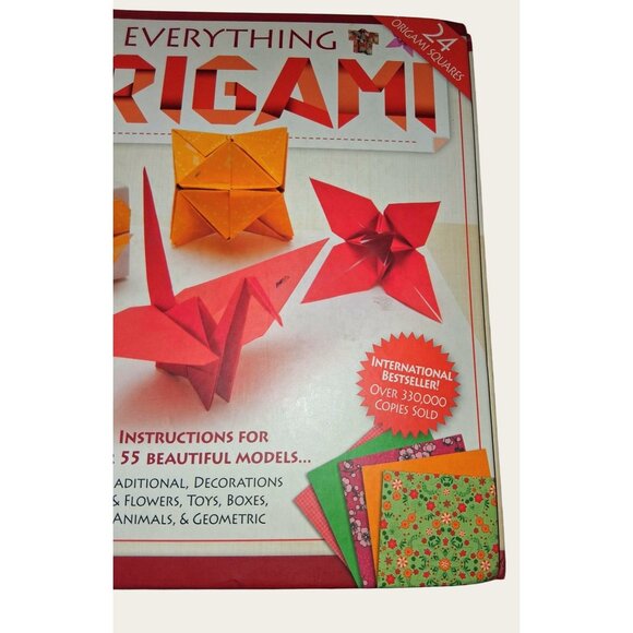 Everything Origami Book With 24 Origami Squares & Instructions - Picture 3 of 9